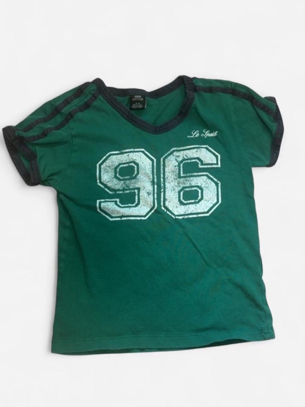 Urban Outfitters Green "96" Graphic Baby Tee
